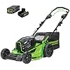 Greenworks 82V 21 Self-Propelled Lawn Mower, 8.0Ah Battery + Dual Port Charger