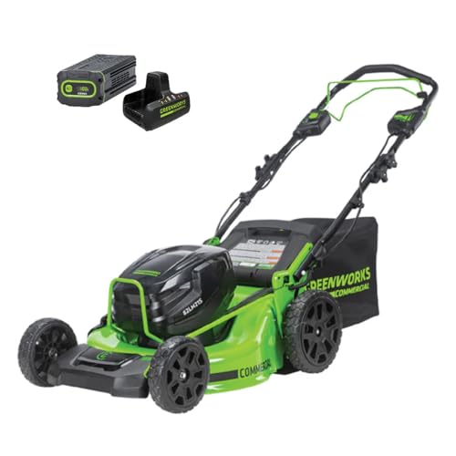 Greenworks 82V 21' Self-Propelled Lawn Mower, 8.0Ah Battery + Dual Port Charger
