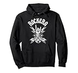 Rockera Mujer, Saludo de Rock and Roll Sudadera con Capucha