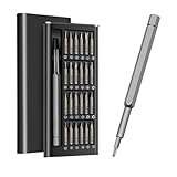 Kit Cacciavite Magnetico 24-in-1 | Acciaio S2 Professionale | Strumento Multiuso per Riparazioni Elettroniche, DIY e Hobby Tecnici | Ideale per Smartphone, PC e Oggetti Miniaturizzati (Gris Foncé)