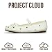 Project Cloud Ballet Flats Shoes for Women – Crystal-Embellished Mesh Ballet Flats Women Footwear – Non-Slip Mary Jane Shoes with Memory Foam – Casual Footwear for All-Day Comfort (Amity, Mint, 10)