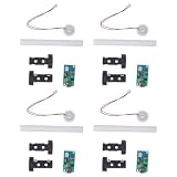 Cabilock 4 Satz Selbstgemachtes USB Luftbefeuchter Bauteil mit Kontinuierlicher und Intermittierender Nebelfunktion aus Edelstahl und Baumwolle für Pflanzen und Reptilien im Labor