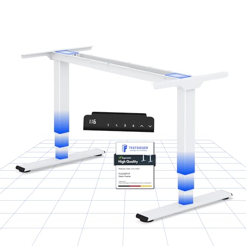 FLEXISPOT Höhenverstellbarer Schreibtisch Gestell Dual-Motor...