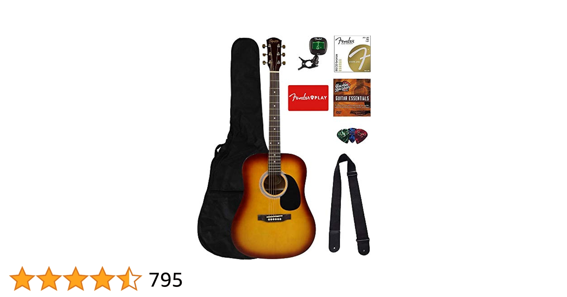 Amazon | Fender Squier ドレッドノートアコースティックギター