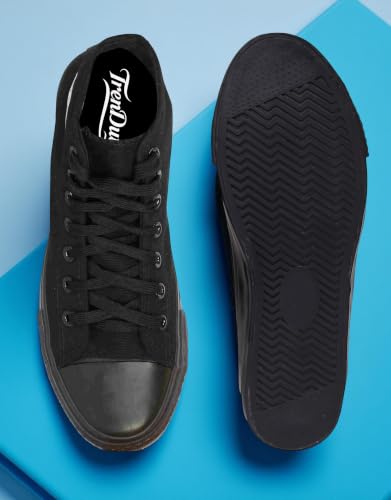 Image of Long High Top Canvas Men Sneakers