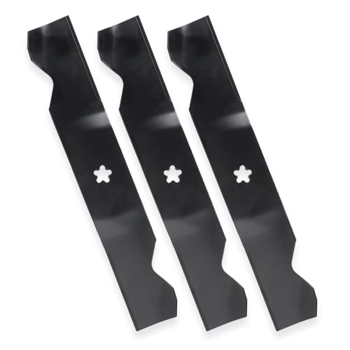 ILONPA 532187256 54" High Lift Blades for Z254F Z254 Hus qvarna MZ48 MZ54 RZ5424 RZ5426 YTH2454 YTH24V54 YTH26V54 LGT2554 LGT2654 187256 532187254 54 inch Deck Zero Turn Lawn Mower (5-Star), Black