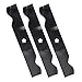 ILONPA 532187256 54" High Lift Blades for Z254F Z254 Hus qvarna MZ48 MZ54 RZ5424 RZ5426 YTH2454 YTH24V54 YTH26V54 LGT2554 LGT2654 187256 532187254 54 inch Deck Zero Turn Lawn Mower (5-Star), Black