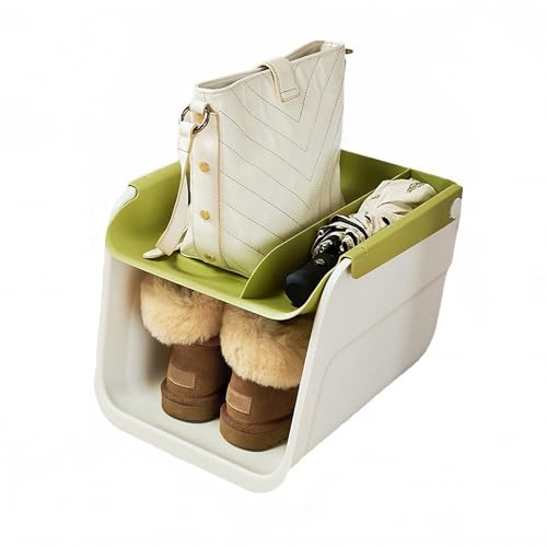 ZGHQHCDRH cajón Debajo del Escritorio, Caja de Almacenamiento for Bolsos Debajo del Escritorio, Zapatero con paragüero, Verde, 36,5 x 25 cm(Cyan Green)