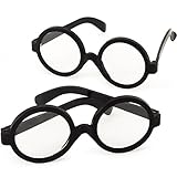Größe 13 cm ✔ German Trendseller® - 6 x Zauber Brille Harry für Kinder ┃ NEU ┃ Wizzard ┃ Mitgebsel ┃ Kindergeburtstag ┃ Fasching ┃ 6 Stück