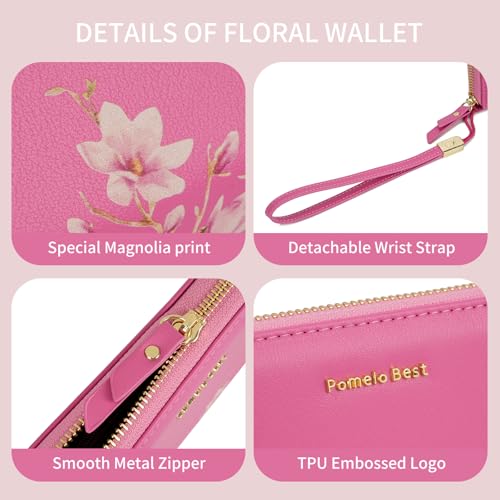 Image of Pomelo Best Wristlet Women Wallet Floral RFID Clutch Purse