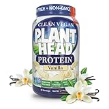 Genceutic Natural's Plant Head Real Meal Dietary Supplement | Supports a Healthy Lifestyle | Vegan, Gluten-Free, & Lactose-Free | Vanilla 1.7bs