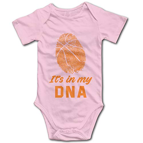 Image of Pengshiliu Basketball It'S In My Dna Baby Climbing Short Sleeve Onesie