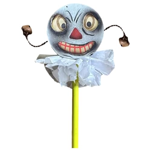 Retro Wooden Halloween Tambourine Hand Drum with Crispy Sound for Party Decoration Portable Musical Toy Wooden Halloween Party D