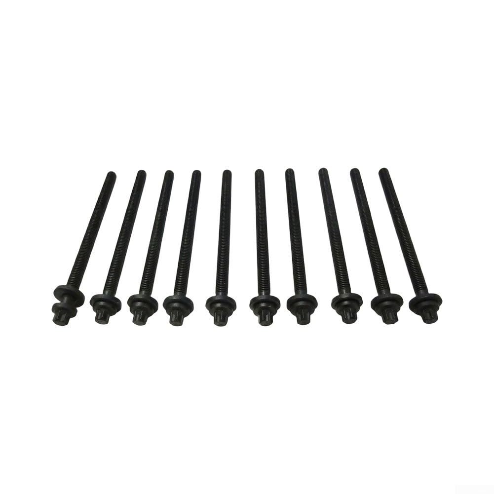 10 Pernos Cabeza Cilindro M10 Acero Negro Cruze