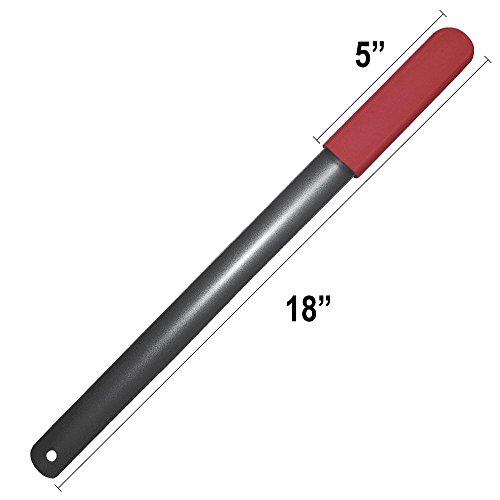 Calçadeira de aço revestida com pó vermelho