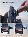 Lamicall Support de téléphone de moto - [C'est une caméra amicale] [1s Serrure] Porte-phone de vélo Poignée, Scooter de vélo Clip de téléphone, pour iPhone 14 15 16 17 Pro Max Plus, Téléphone large de 2,4 ~ 3,54 po, panier de golf