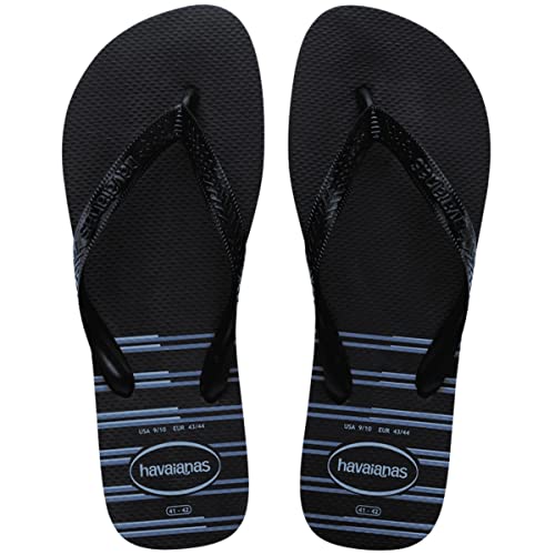 Sandalias Havaianas Top Basic Preto/Preto/Azul 41/42