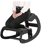 Predawn Cadeira ergonômica ajoelhada, cadeira de balanço para postura vertical para escritório em casa, meditação...