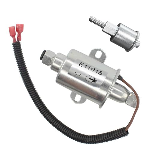 E11015 Fuel Pump A029F887 A047N929 149-2620 with Fuel Filter 149-2341-01 for Onan 5500 5.5KW Gas Generators Fits Marquis Gold 5500 & HGJAA-HGJAF Models