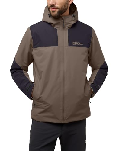 Jack Wolfskin Men's Jasper ins JKT m Jacket, Cold Coffee, L