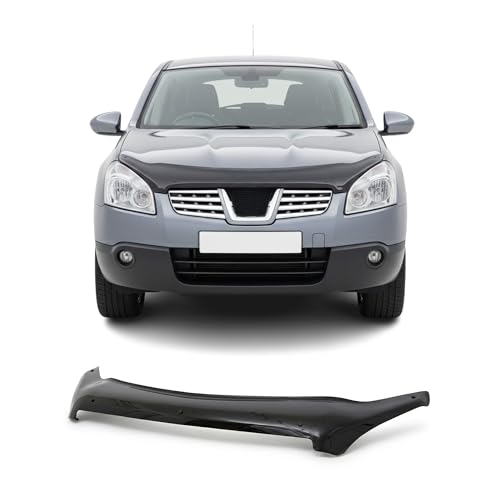 Front Hood Bug Deflector Compatible with Nissan Qashqai 2007-2010, Low