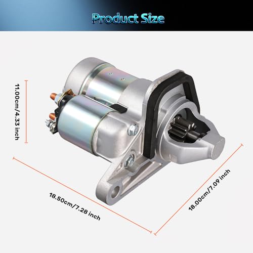 17982 Nuevo Motor de Arranque Sustituto para Nissan Sentra/Versa/Cube/Juke/NV200 2007-2021 1.6L 1.8L 2.0L Compatible con Chevy City Express 2.0L miniatura 4