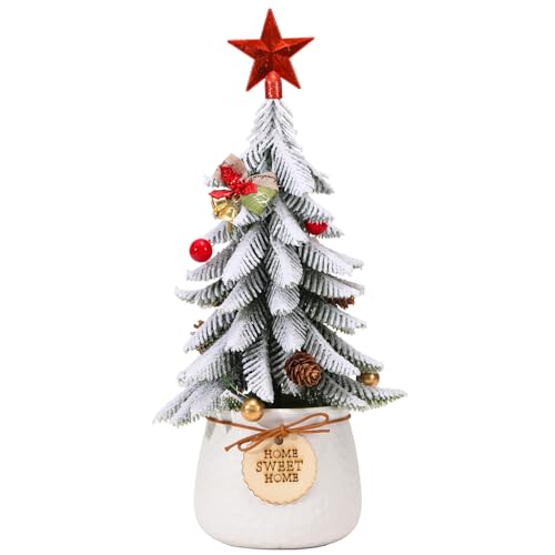 home ceramic christmas tree with lights