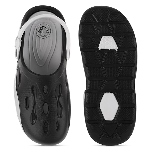 Image of BEONZA Men's Ultra Premium Classic Casual Clogs /Sandals with Adjustable Back Strap for Adults | Comfortable & Light Weight | Stylish & Anti-Skid | Waterproof & Daily Mules for Gents /Boys
