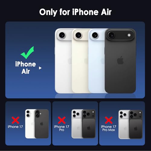Image of FanTEK Phone Case Compatible with iPhone Air 6.5 Inch, Magnetic Case Clear Protective Bumper Hard Back Cover