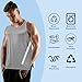 ovand Unisex Shoulder Snap-Access Tank Tops Post Surgery Shirts Tear Away Chemo Shirt Clothes After Rotator Cuff Surgery (US, Alpha, Large, Regular, Regular, Gray)