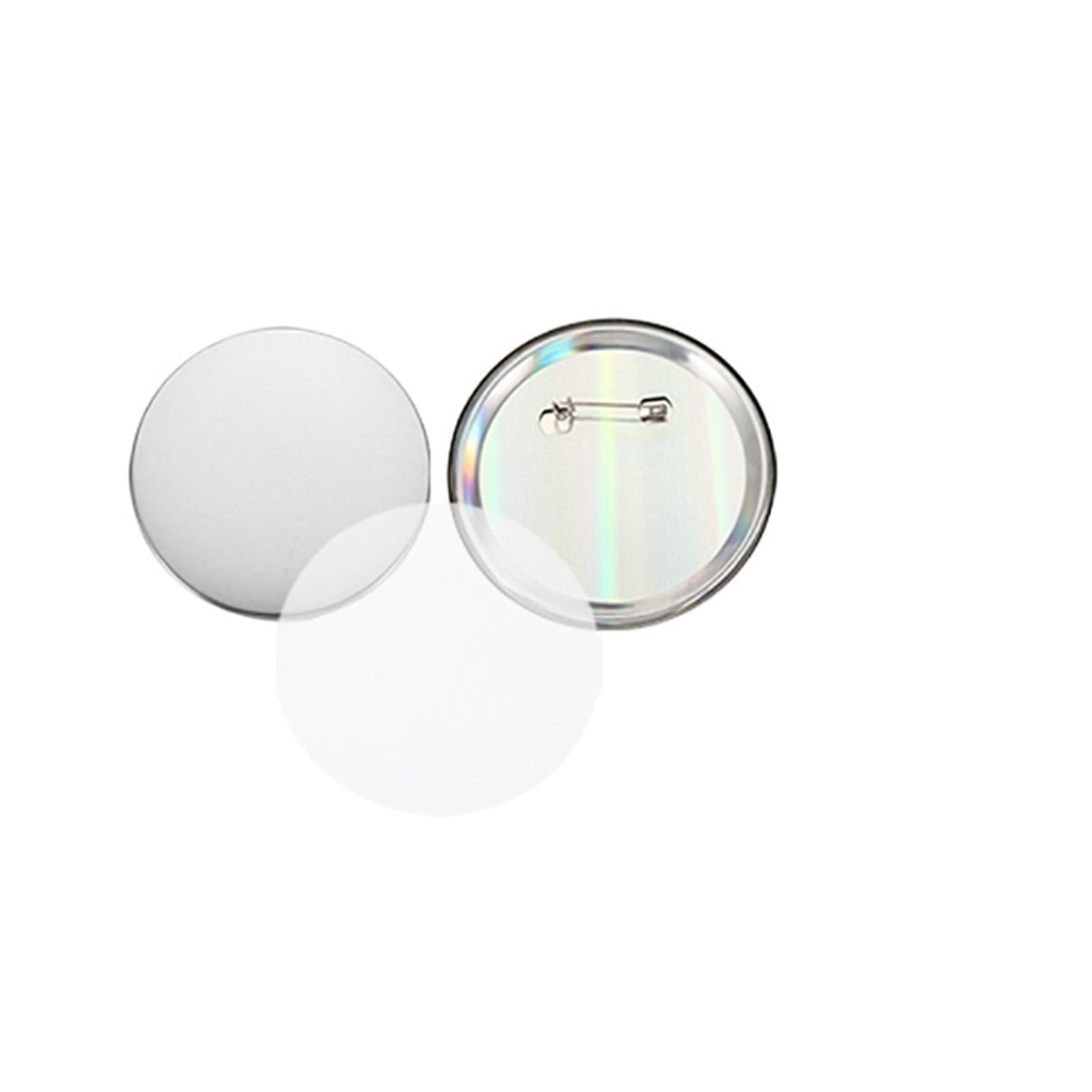 Matériel fournitures badge anti-blocage 3.7cm en métal pour réussir vos boutons faits main