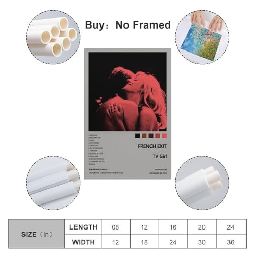 AYUBQ TV Girl Poster Album Cover Poster for Bedroom Wall Art Album Music Artistic Album Cover Poster 12x18inch(30x45cm) Unframe-style - Image 2