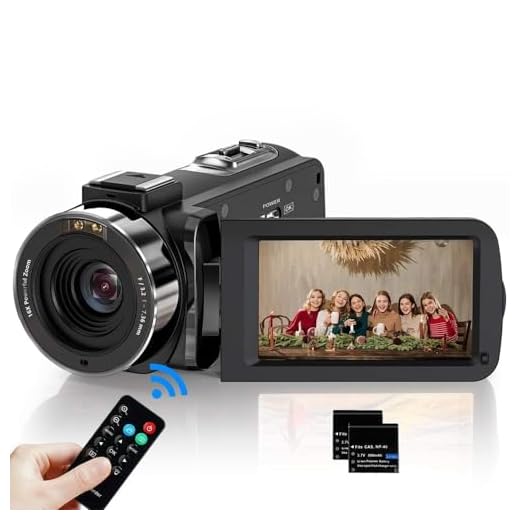 ZORNIK Videocamara,Vlogging cámara IR Visión Nocturna HD 1080P 36MP 16X Zoom Digital 3.0 Pulgadas LCD 270 Grados Rotativo Cámara (3051LRM-02)