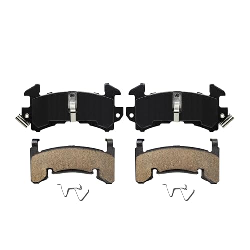 Image of Detroit Axle - Front Brake Kit for Chevy Malibu Camaro S10 GMC S15 Jimmy | Sonoma Buick Regal Pontiac Bonneville Cutlass Drilled & Slotted Brake Rotors Ceramic Brake Pads Replacement 10.51 inch inch