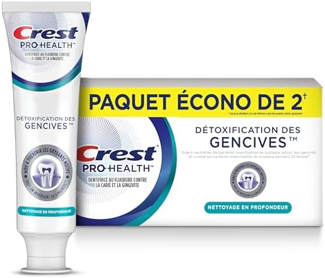 Crest Pro-Health Toothpaste Gum Detoxify Deep Clean, 220 mL Total (2 Count of 110 mL Each)