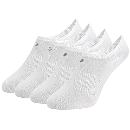 Image of 4 Pairs No Show Socks Women and Men Seamless Odor Free