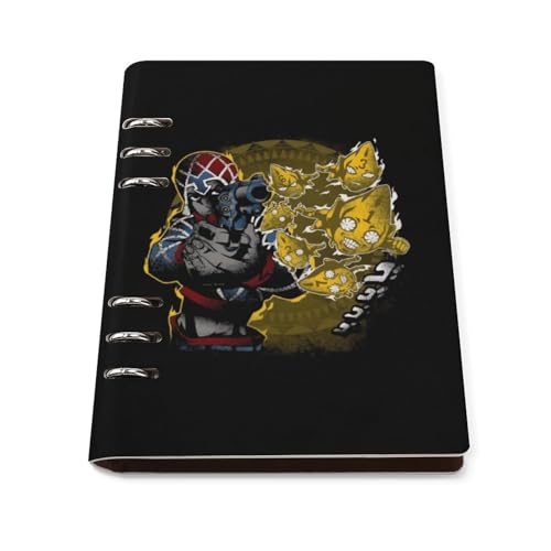 ノート ジョジョの奇妙な冒険 ミスタ メモ帳 バインダーノート A5 6穴 90枚 てちょう ハードカバー メモ ンダー A5サイズ 横罫線 ??本 文房具 オフィス用品 ルーズリーフ 学生 キャンパス おしゃれ プレゼント 贈り物