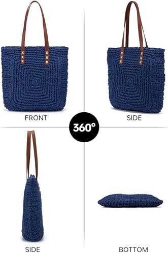 Beach Bags for Women - Summer Straw Bag Cute Woven Tote Purse for Vacation Travel4