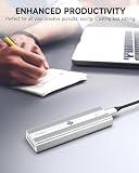 iDiskk 40 Gb/s 1 TB NVMe SSD, zewnętrzny dysk twardy półprzewodnikowy - do 3000 MB/s, Thunderbolt 3 (40 Gb/s), USB-C (10 Gb/s), kompatybilny z USB 4/3.2/3.1/3.0/2.0, wbudowany wentylator chłodzący,