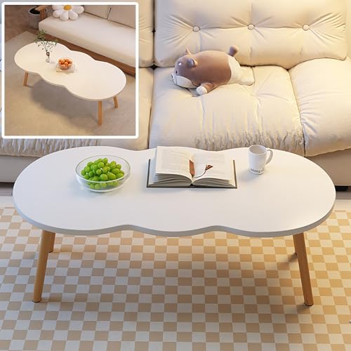 Table basse minimaliste irrégulière au design industriel moderne - 2