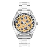 Carino ippopotamo modello personalizzato orologio al quarzo in acciaio inox orologi da polso con numeri arabi per uomo donna