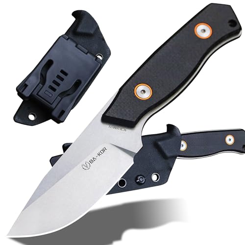 BA-KOR 9Cr18MoV Full Tang Fixed Blade 3.2” Razor Sharp Edge Outdoor Hunting Knife