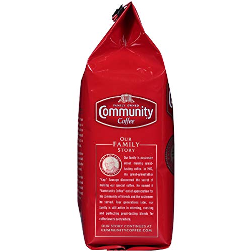 Image of Community Coffee House Blend, Ground Coffee, Medium Dark Roast, 12 Ounce Bag (Pack of 1)