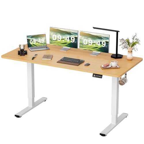 Furmax Adjustable Standing Desk 63x24 with Memory Preset