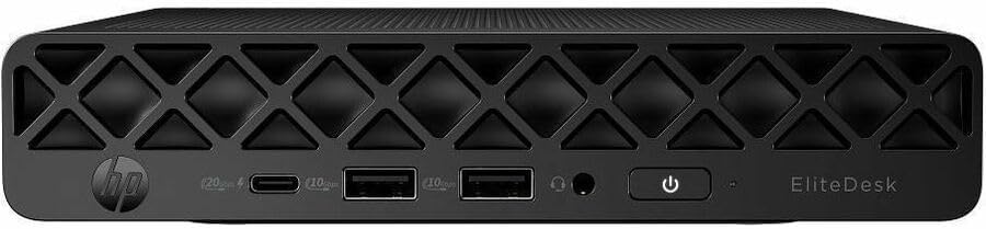 HP EliteDesk 8 G1i Desktop Computer - Intel Core Ultra 5 235T - vPro Technology - 16 GB - 256 GB SSD - Desktop Mini - Jack Black