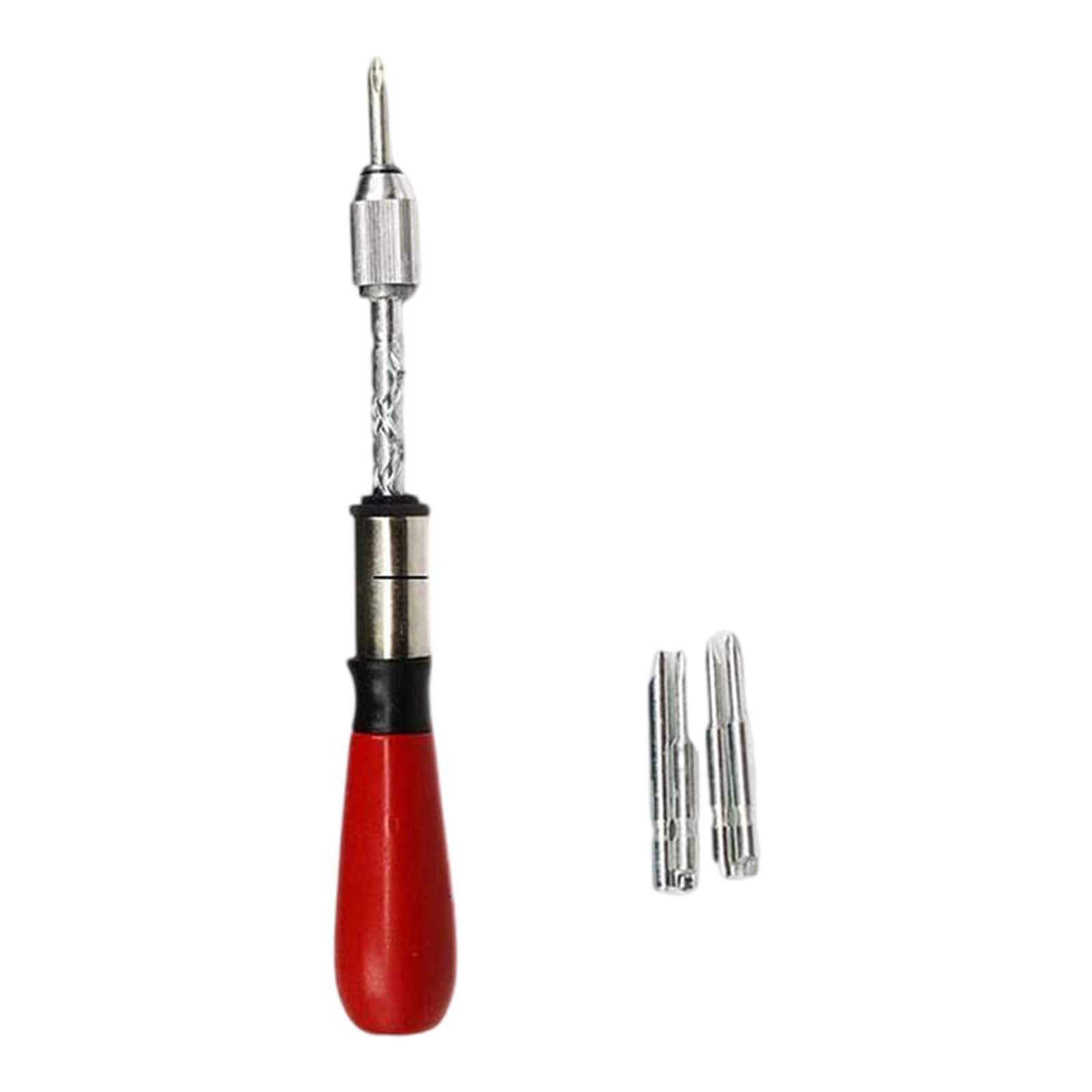 Automatic Screwdriver Push Pull Wood Handle Ratcheting Screw Driver with Replaceable Bit for Project Accessories Semi Automatic Screwdriver