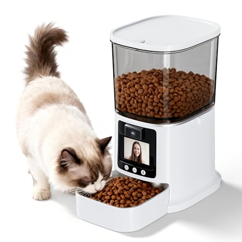 Automatic Cat Feeders, 5L Timed Cat Dry Food Dispenser, 5G