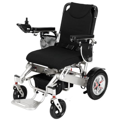 Klano KL90 All-Terrain Electric Wheelchair – Heavy-Duty, Foldable & Lightweight, 30 Mile Range, 600W Motors, Dual 12AH Batteries, Almost Zero Turn, Luxury Leather Seat