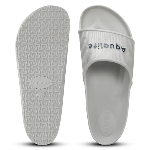 Image of Aqualite NEO-254 Men Slides Slipper with Slip-on wear, Comfort and Flat Base Flipflop for dailywear uses.