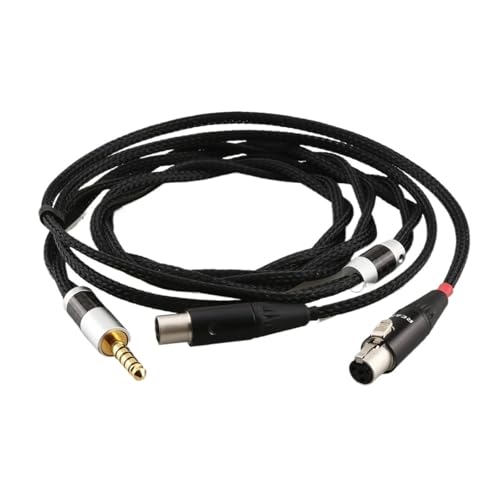 Câble pour écouteurs plaqué argent équilibré 4,4 mm Audeze LCD-2 LCD-3 : Audio nomade